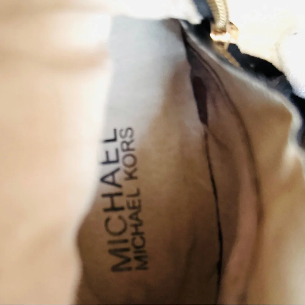 MICHAEL KORS Black Leather Tall Boots Women Size 9 - Picture 14 of 16